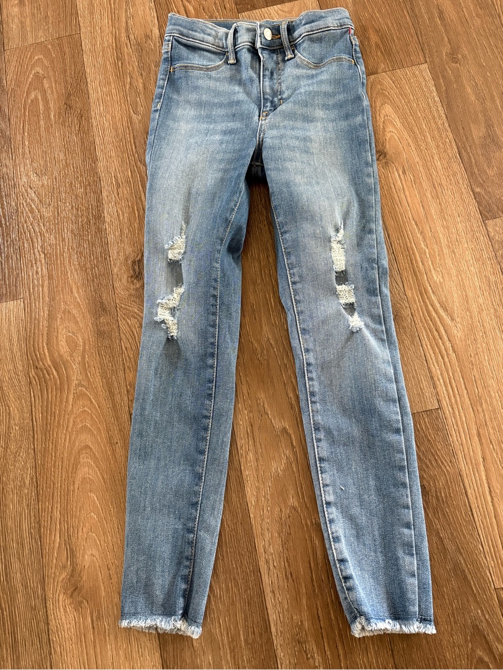 Old Navy Light Blue Ripped Skinny Jeans